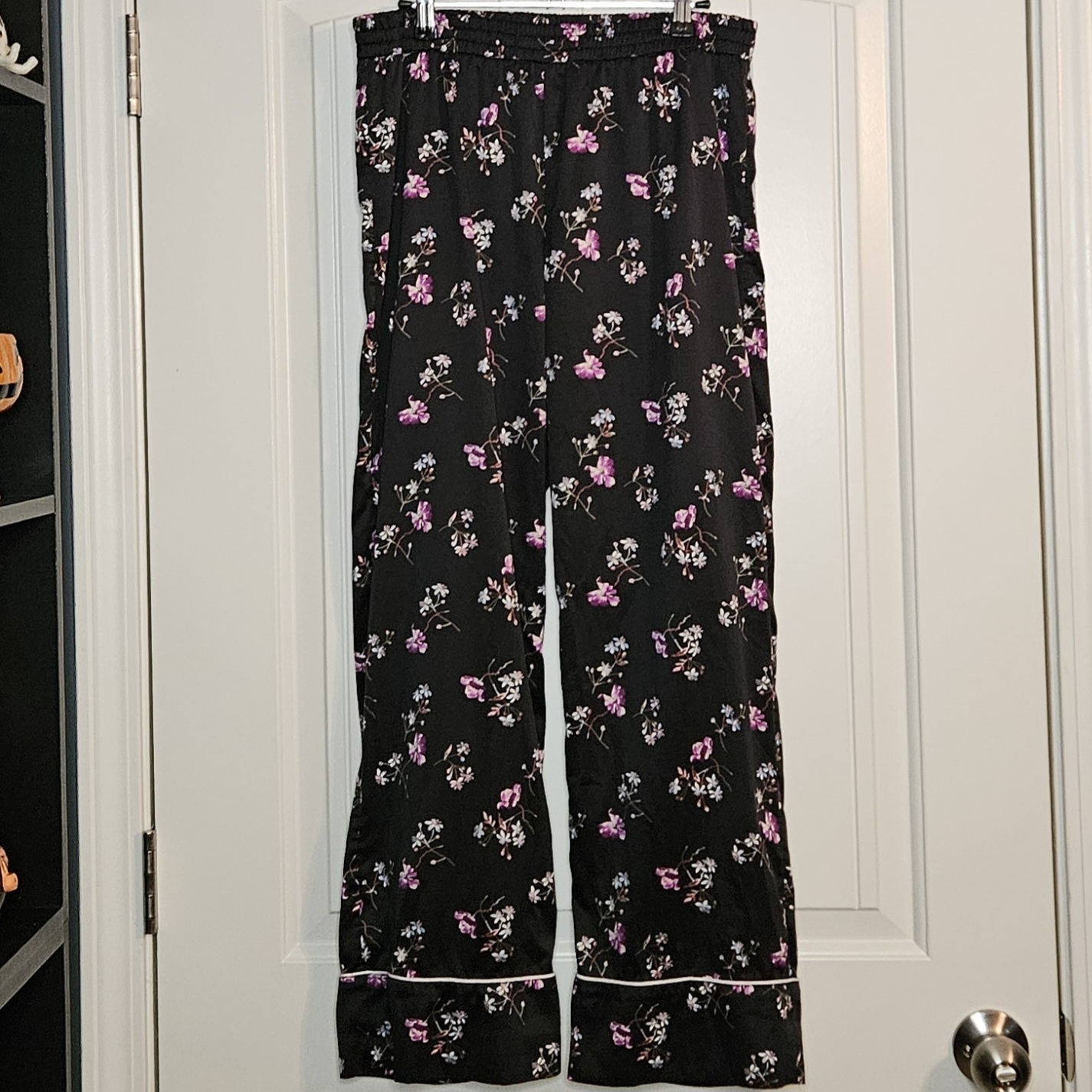 Gap Satin Like Floral Feminine Romantic Girlie Grannycore Whimsy Pajama Pants